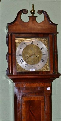 Lot 498 - Mahogany longcase clock with brass and silvered dial inscribed Cottrell, Crewkerne