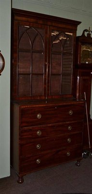 Lot 499 - George IV secretaire bookcase