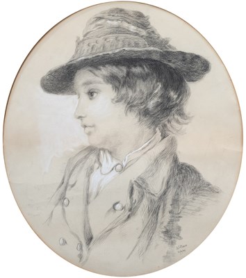 Lot 1151 - A E Barr in the manner of J J Hill Portrait of...