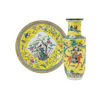 Lot 70 - A Chinese Porcelain Rouleau Vase, 19th century,...