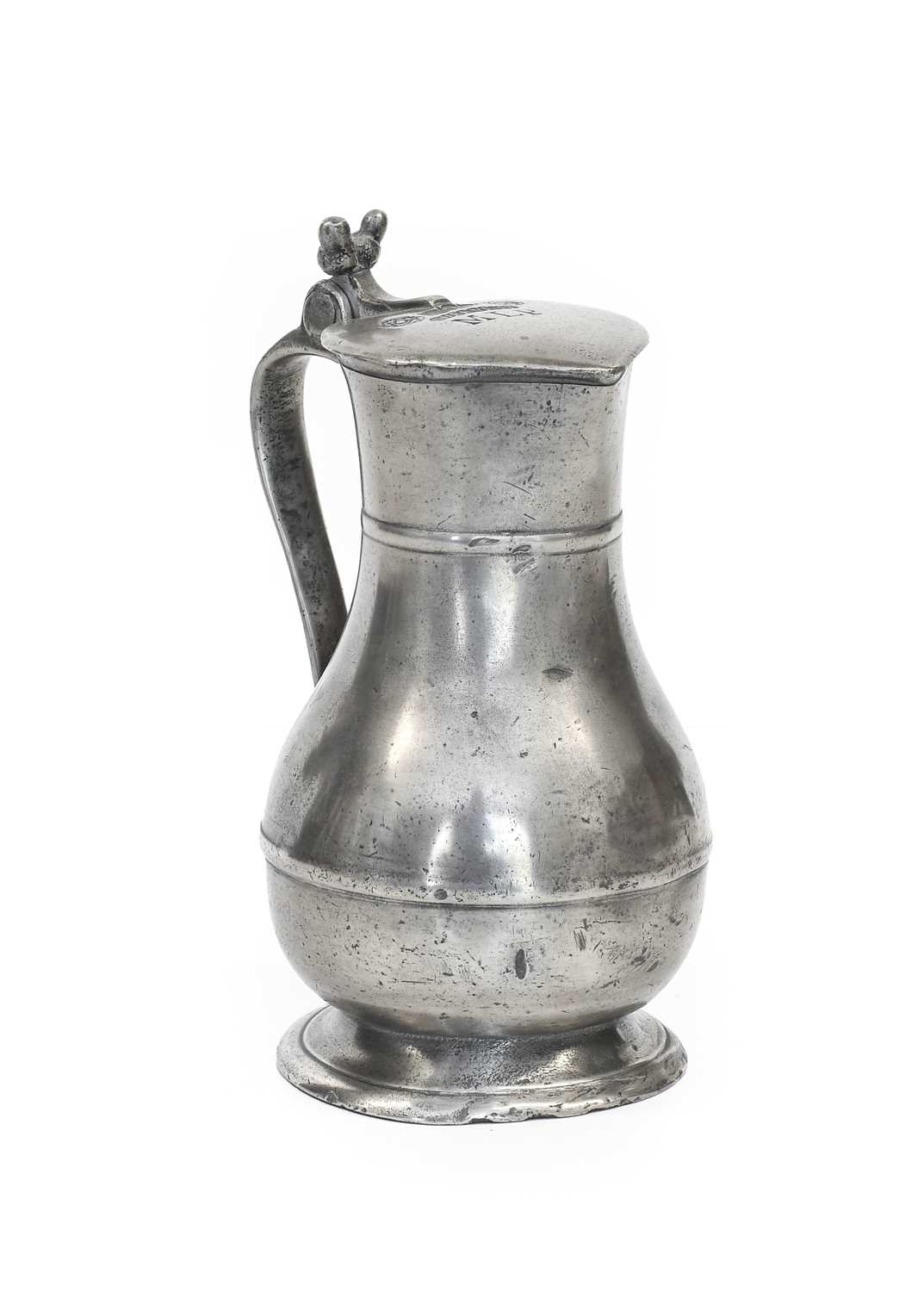 Lot 361 - A Guernsey Pewter Pint Measure, late...
