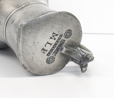Lot 361 - A Guernsey Pewter Pint Measure, late...