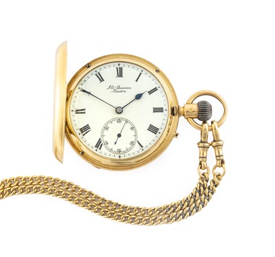 Lot 2247 - Benson: An 18 Carat Gold Full Hunter Pocket...