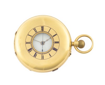 Lot 2251 - An 18 Carat Gold Half Hunter Chronograph...