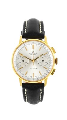 Lot 2253 - Breitling: A Plated and Steel Chronograph...