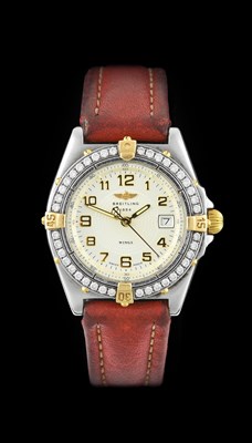 Lot 2282 - Breitling: A Lady's Stainless Steel Calendar...