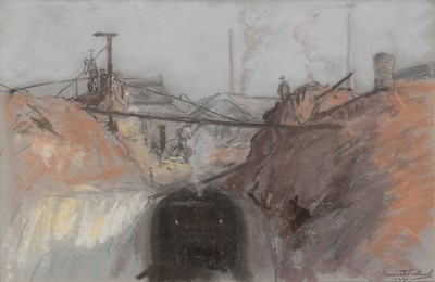 Lot 329 - Bernard Sickert NEAC (1863-1932) Railway...