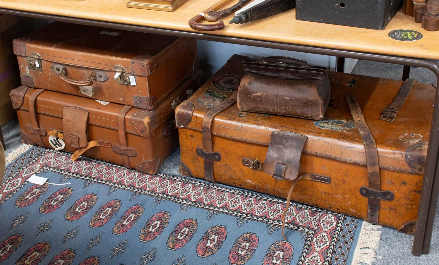 Lot 1153 - A Large Travelling Trunk "The Ideal Trunks", F....