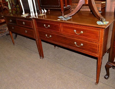 Lot 527 - Two mahogany dressing chests