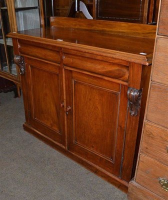 Lot 530 - Victorian mahogany cupboard