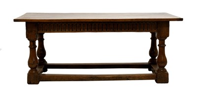 Lot 425 - A Joined Oak Refectory Table, early 18th...