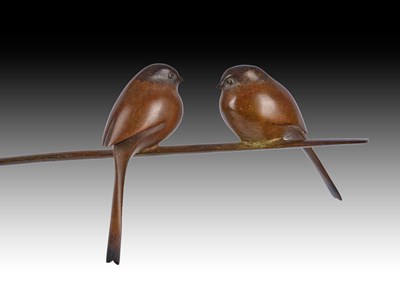 Lot 387 - Simon Gudgeon (b.1958) A pair of long tailed...