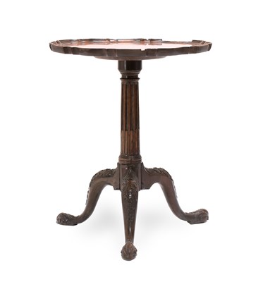 Lot 515 - A George III Mahogany Pie-Crust Tripod Table,...