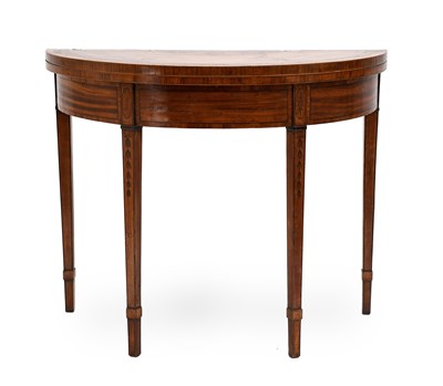 Lot 480 - A George III Satinwood, Purpleheart and...
