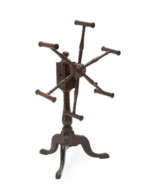 Lot 428 - A George III Oak Provincial Spinning...