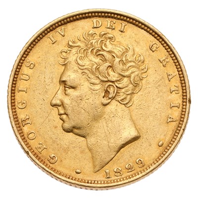 Lot 291 - George IV, Sovereign 1829, bare head, (Marsh...