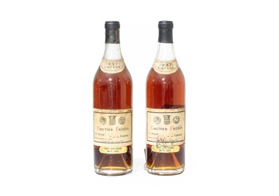 Lot Gautier Freres 1937 Cognac (two bottles)