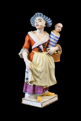 Lot 342 - A Marcolini Meissen Porcelain Commedia...