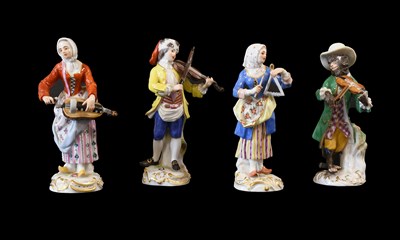 Lot 352 - A Set of Three Meissen Porcelain “Cris de...