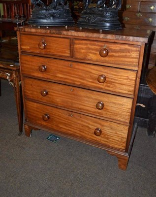 Lot 542 - 19th century mahogany chest of drawers