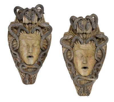 Lot 635 - A Pair of Composition Stone and Metal Garden...