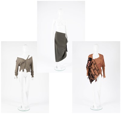Lot 2076 - Vivienne Westwood Khaki Green Cotton Long...