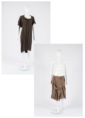 Lot 2142 - Vivienne Westwood Brown Crepe Dress, circa...