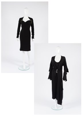 Lot 2136 - Vivienne Westwood Black Wool Long Sleeve Dress,...