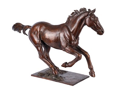 Lot 395 - Sally Arnup FRBS, ARCA (1930-2015) "Galloping...