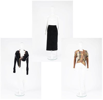 Lot 2052 - Vivienne Westwood Dark Green Velvet Skirt,...