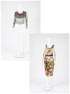 Lot 2053 - Vivienne Westwood Metallic Striped Jumper,...