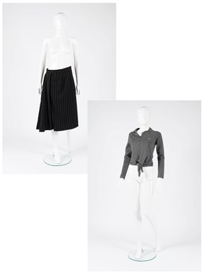 Lot 2057 - Vivienne Westwood Pin Striped A-Line Skirt,...