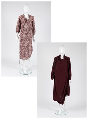 Lot 2118 - Vivienne Westwood White and Plum Cotton Wrap...