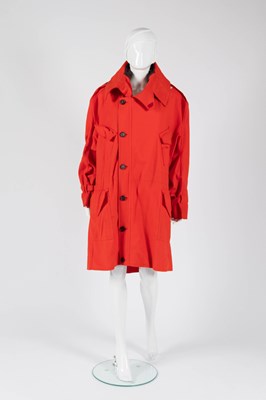 Lot 2066 - Vivienne Westwood Red Wool Coat, circa 2000s A...