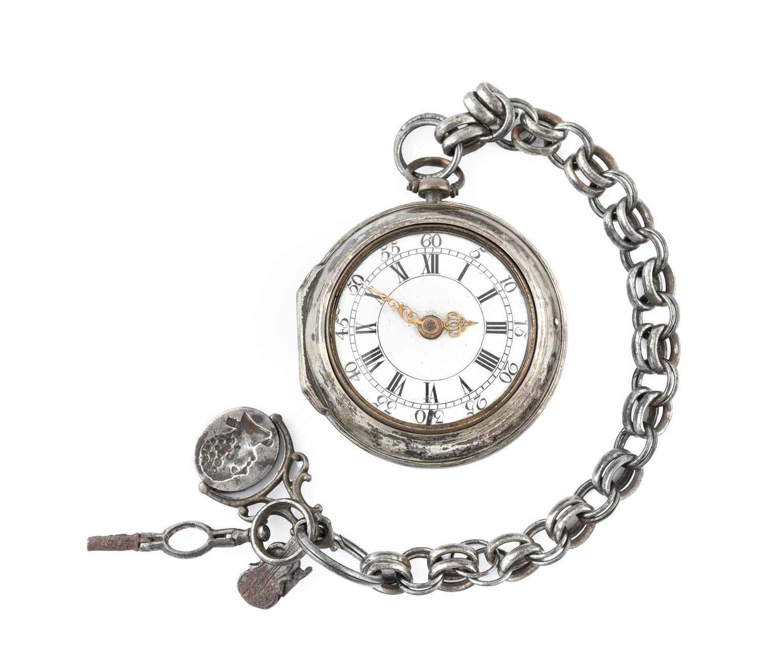 Lot 2245 - Moore: A Pair Cased Verge Pocket Watch, signed...