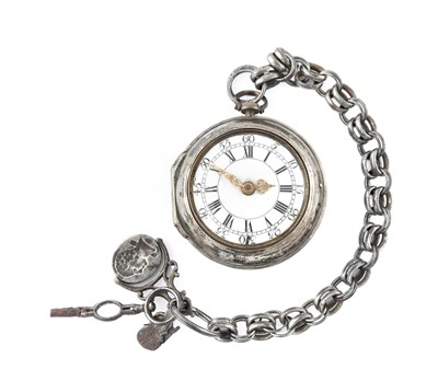 Lot 2245 - Moore: A Pair Cased Verge Pocket Watch, signed...