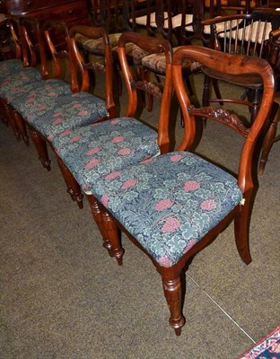 Lot 581 - Set of six Victorian mahogany chairs