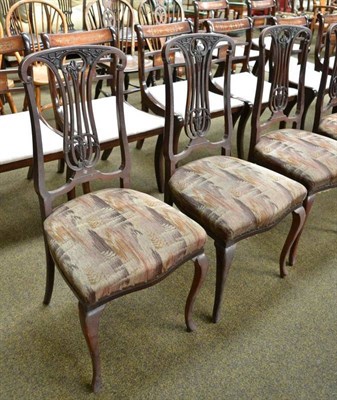 Lot 584 - Four mahogany parlour chairs