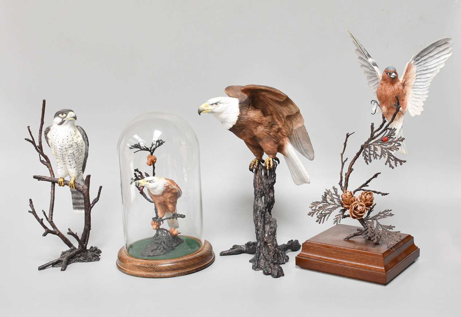 Lot 94 - A Royal Worcester Porcelain "Birds of Prey"...