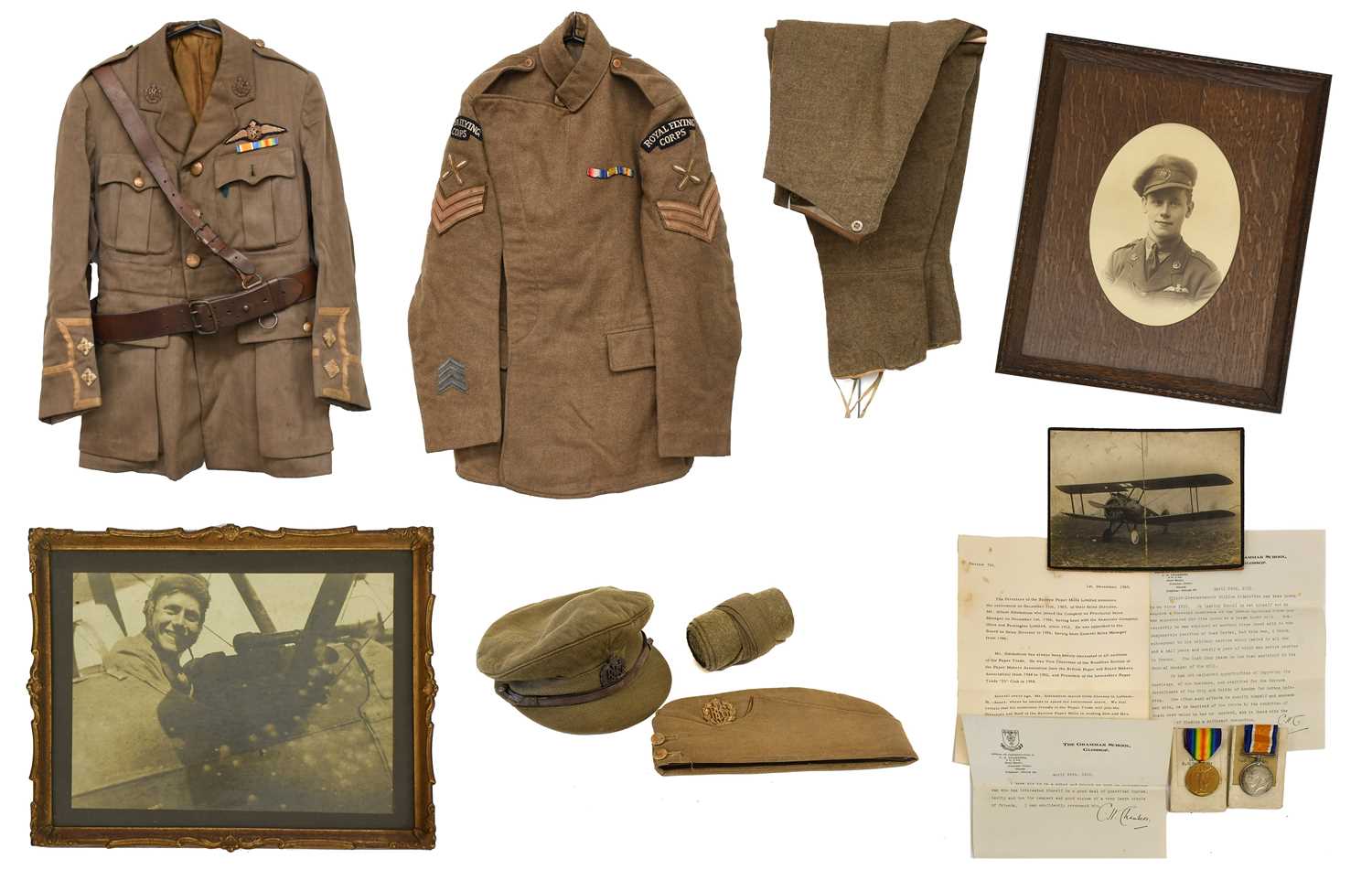 Lot 268 - A First World War Royal Flying Corps Uniform,...
