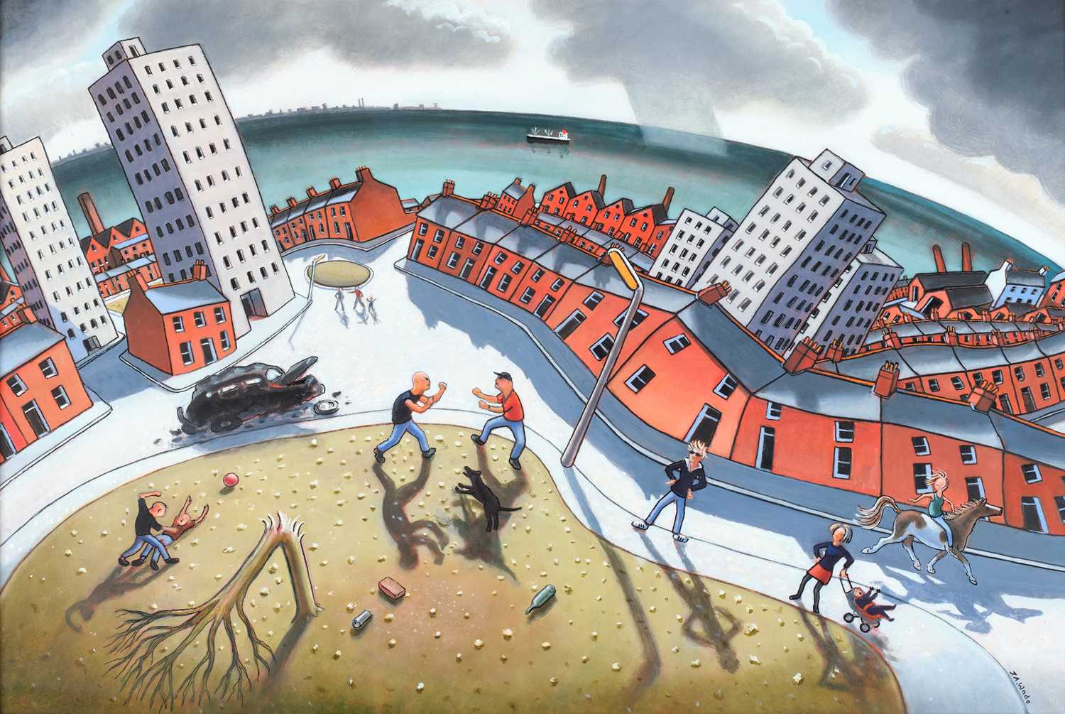 Lot 393 - Jonathan Armigel Wade (b.1960) "The Challenge"...