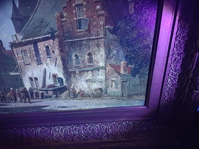 Lot 1084 - Adrianus Everson (1818-1897) Dutch Street...