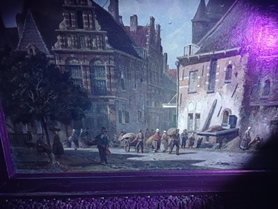 Lot 1084 - Adrianus Everson (1818-1897) Dutch Street...