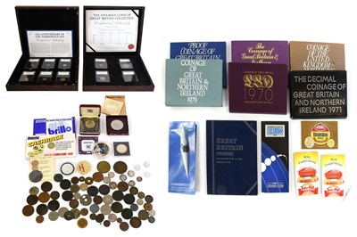 Lot 433 - Assorted Coins and Proof Sets, comprising: 2x...