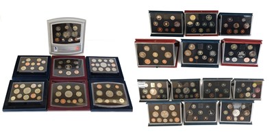 Lot 428 - 20x UK Proof Sets, comprising; 1986, 1987,...