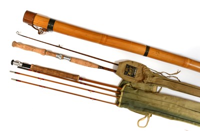 Lot 3060 - A Hardy Salmon De-Luxe Split Cane Fly Rod
