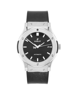Lot 2296 - Hublot: A Titanium Automatic Calendar Centre...
