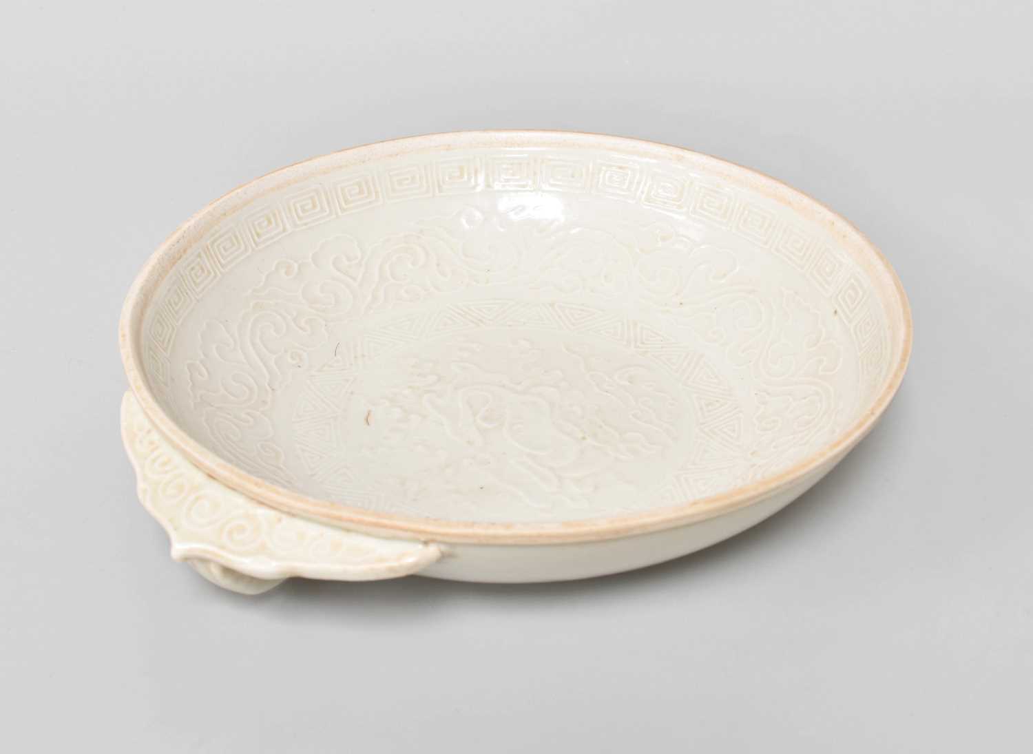 Lot 66 - A Chinese Porcelain Qingbai Handled Dish, Song...