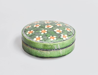 Lot 281 - A Chinese Pottery Box and Cover, probably Tang...