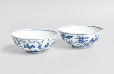 Lot 280 - Two Chinese Eggshell Porcelain Bowls, Chenghua...